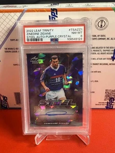 2022 Leaf Trinity Zinedine Zidane Steel auto purple crystal /2 - Picture 1 of 1