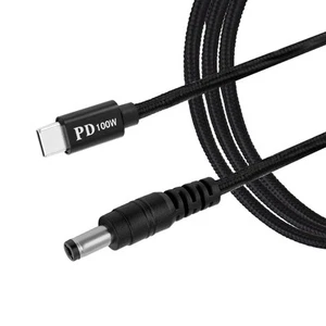 USB C to DC Power Cable for Starlink Mini, 6.56ft Long Black - Photo 1/7