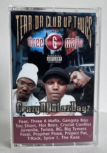 Tear Da Club Up Thugs CrazyNDaLazDayz Cassette Tape 1999 Three 6 Mafia Spice 1 - Imagen 1 de 17