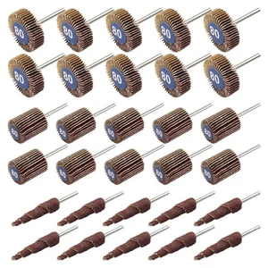 30 Pcs Flap Wheel Sander for Dremel, 80 Grit Flap Sanding Wheel Rotary Tool A... - Picture 1 of 6