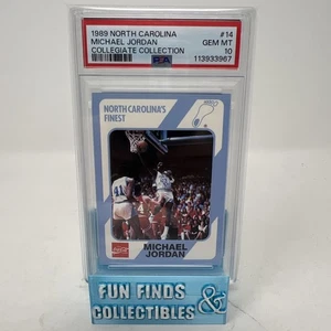 1989 North Carolina Collegiate Collection Michael Jordan #13 PSA 10 Gem Mint - Picture 1 of 2