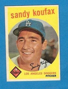 1959 Topps HOF Sandy Koufax Los Angeles Dodgers #163 - Bild 1 von 2