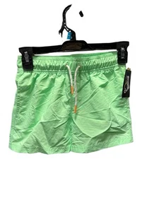 Art Class Boys Neon Green Solid Shorts M 8 - Picture 1 of 3