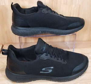 Skechers Herren-Arbeitsschuhe rutschfest Größe 10 schwarz SN 77222 bequem - Bild 1 von 9