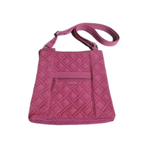 Sac bandoulière tissu matelassé Vera Bradley Hipster canneberge réglable 11 x 10,5 - Photo 1/18