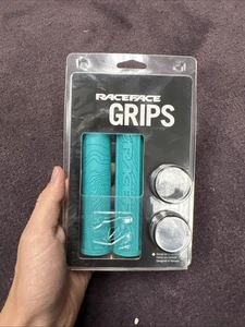 Race Face Half Nelson Grips - Turquoise - Lock-On AC990065 - Bild 1 von 2