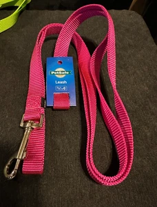 NWT PetSafe Nylon Dog Leash 6’ X 3/4" - 6 foot x 3/4 inch web NEW PINK - Picture 1 of 1