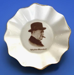 Vintage HM Sutherland China Winston Churchill Portrait Dish - Picture 1 of 9