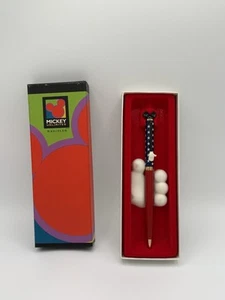 VTG Disney Kreisler Mickey Red & Black Hand Clip Ballpoint Pen w/Box - Picture 1 of 6