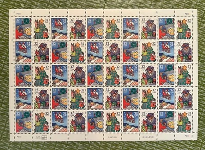 US STAMPS  32¢ 1996 CHRISTMAS FAMILY SCENES #3108-11 MNH FULL SHEET OF 50 - Image 1 of 2
