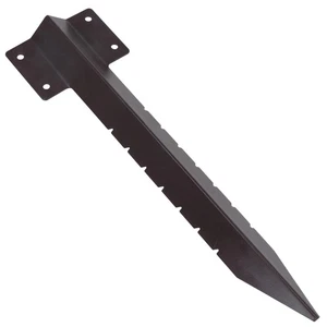Garten Einzelschwelle gerade Stütze Erdspieß Pfahl pulverbeschichtet 440 mm - Bild 1 von 48