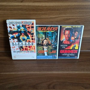 3x CHRISTOPHER LAMBERT VHS Video Kassette Tape Konvolut Set Sammlung Rarität OOP - Bild 1 von 5
