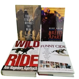 ✅Lot of 4 Horse Racing Books Funny Cide, Wild Ride, A Breed Apart, 3 Strides - Imagen 1 de 22