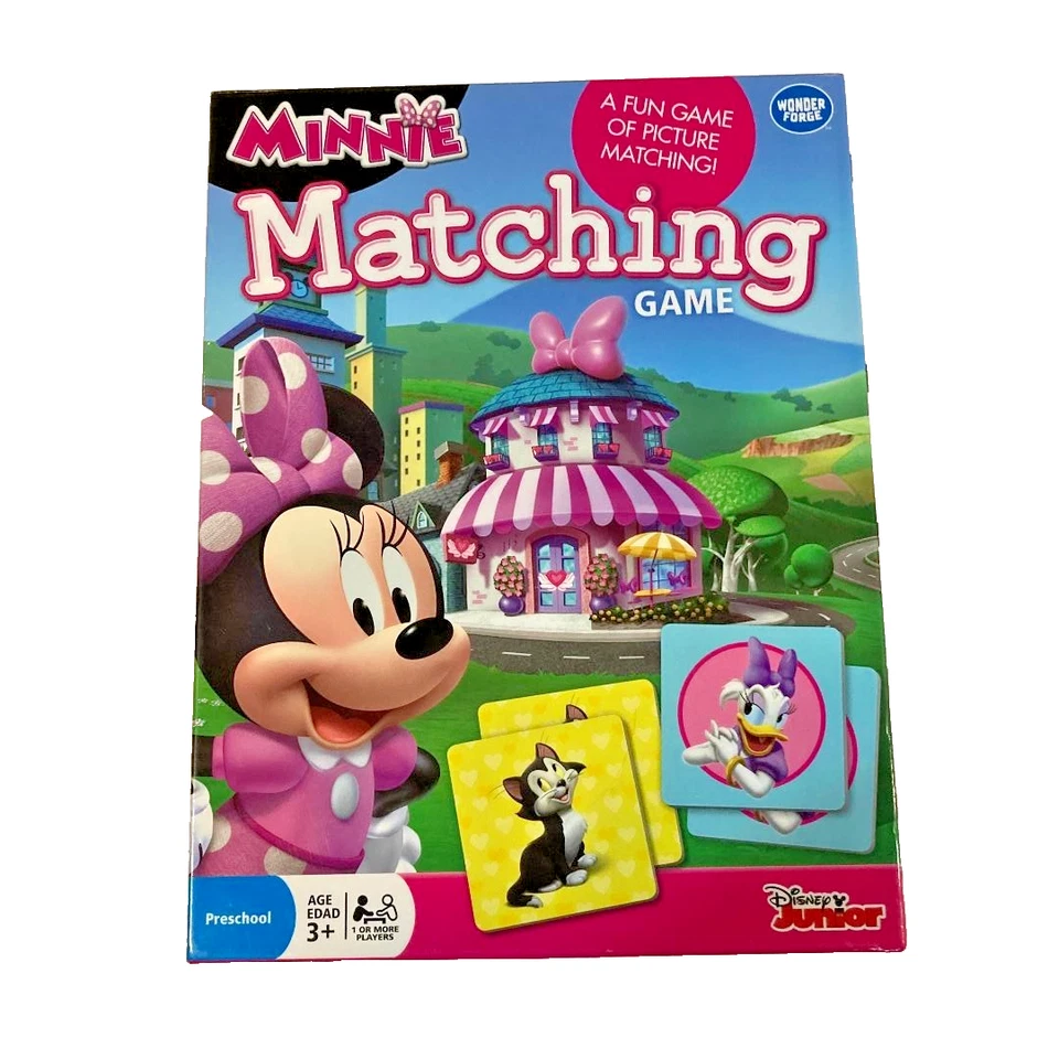 Disney Minnie Mouse Matching Memory Game Preschool Ages 3+ Wonder Forge 2014 - Image 1 of 1