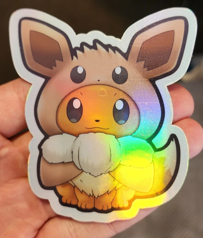Eevee - Calcomanía - Pokemon - Anime - Hágalo usted mismo - Pegatina - Holográfica  Foto 1 de 1