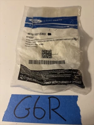 Tornillo de parachoques delantero genuino OEM para Ford W701107-S303 Fiesta MK7 Foto 1 de 3