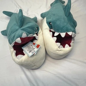 Kids' Knox Shark Loafer Slippers - Cat & Jack Blue Size L 4/5 - Picture 1 of 7
