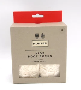 CALZINI STIVALI HUNTER KIDS HUNTER bianchi taglia US SMALL 8-10 spedizione gratuita! - Foto 1 di 2