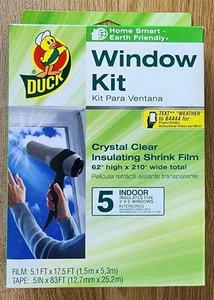 Duck Indoor 62 Zoll x 210 Zoll Schrumpffolien-Fensterisolierungsset - Bild 1 von 2