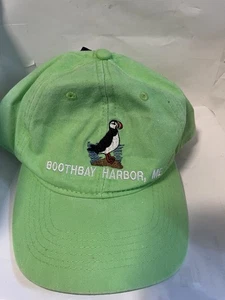 Boothbay Harbor ME Mütze Kappe grün Druckknopflasche verstellbar neu mit Etikett - Bild 1 von 6