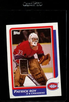 Patrick Roy RC HOF 1986 Topps #53 excelente estado *364768 Foto 1 de 2