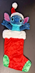 Lilo & Stitch Disney Store 23" Plush Christmas Stocking STITCH - Picture 1 of 19