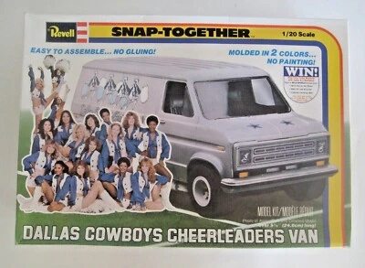 Revell Dallas Cowboys Cheerleader Van 6405 1/20 Scale From 1979 Complete RARE - Image 1 of 4