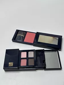 Estee Lauder Blush All Day Cheek Color 02 Raspberry Lot Smoky Pink Eyeshadow Qua - Picture 1 of 5