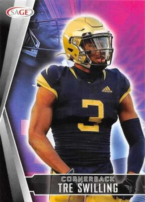 TRE SWILLING RC 2022 Sage Low Series #56 ROOKIE/Pre-ROOKIE NFL  ID:32695 - Image 1 of 2