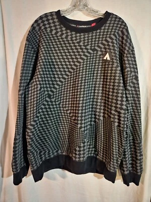 Sudadera Vintage Airwalk Negra Y Gris A Cuadros Talla 2XL Foto 1 de 4