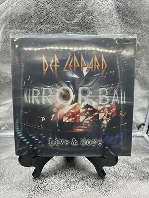DEF LEPPARD MIRROR BALL CLEAR VINYL 3LP LIMITED EDITION SEALED MINT - Image 1 of 2
