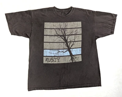Camiseta de surfista vintage oxidada - RARA* gráfico con logotipo de árbol marrón - para hombre talla XL Foto 1 de 4
