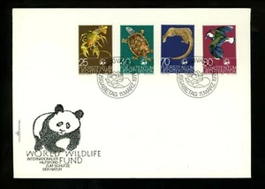 Postal History Liechtenstein Scott #583-586 FDC WWF Animals 3/11/1976 Vaduz - Picture 1 of 2