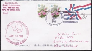 USA ANTARCTIC 2005 Cover and penguin cinderella ex South Pole station......B4413 - Picture 1 of 2