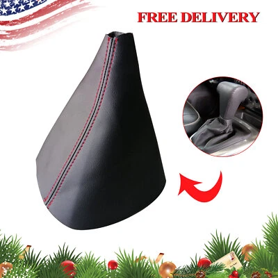 Fit for Hummer H3 Automatic 2005-2011 Red-line Leather Shifter Shift Boot Cover Foto 1 de 4