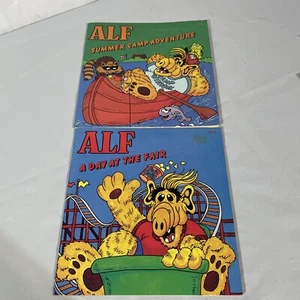 Alf A Day At The Fair & Summer Camp Adventures Books Alien Productions 1987 - Picture 1 of 6
