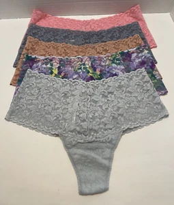 HANKY PANKY RETRO HIGH WAIST THONG ASSORTED COLORS SET OF 5 ONE SIZE - Picture 1 of 10
