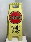 Caution Kids At Play Neon Colored Folding Yard/Street Sign Toys R Us