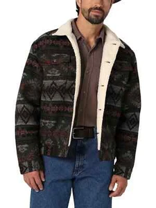Men's Wrangler Sherpa Lined Jacket - Picture 1 of 4