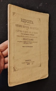 GIOVANNI BATTISTA DE CASTELLO SOCIETA' MUTUA ASSICURAZIONE DEL BESTIAME PADOVA - Foto 1 di 1