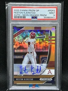 2020 Panini Prizm Draft Picks /20 Heston Kjerstad Neon Orange Auto PSA 9 POP 1 - Bild 1 von 3