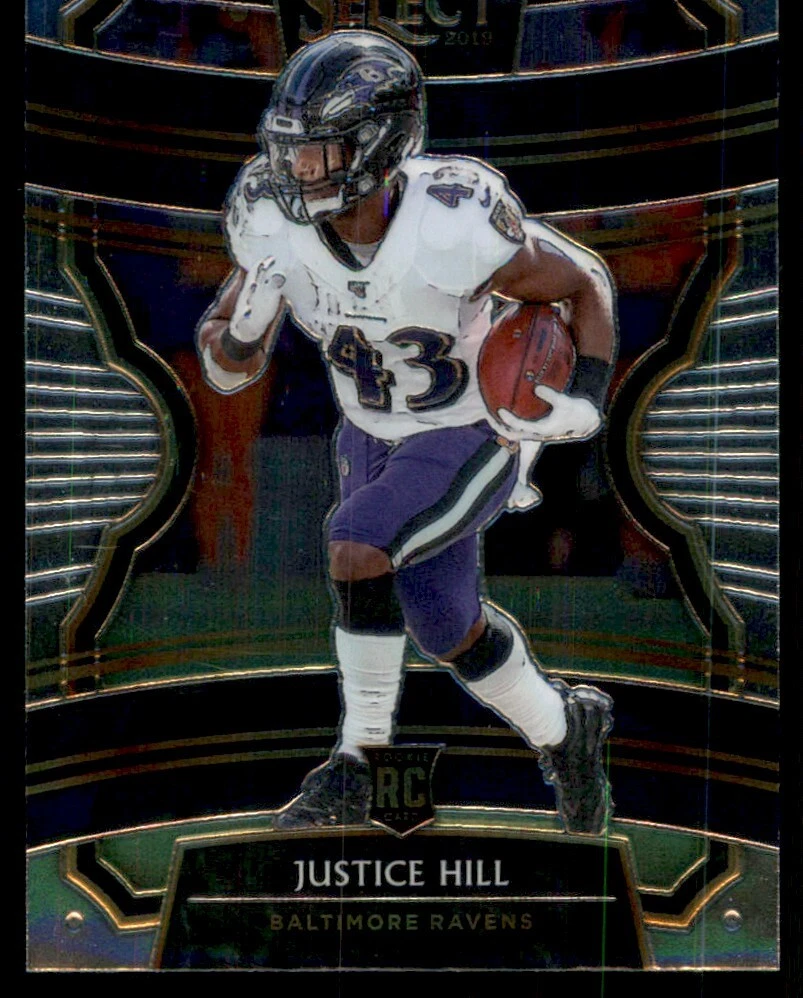 2019 Panini Select Justice Hill Baltimore Ravens #28