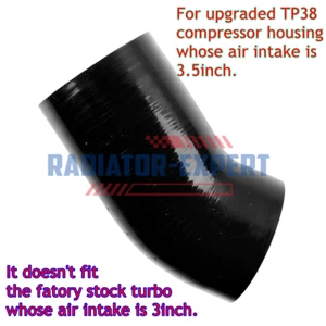 For Ford 94~97 Powerstroke 7.3L TP38 Turbo 3.5" Air Intake Hose Upgrade Housing - Picture 1 of 10