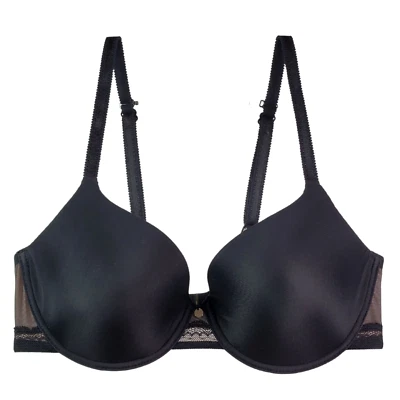 Sujetador Camiseta Chantelle Comfort Flex Sweetheart Talla 30B / EU 65B 12G2 Negro Foto 1 de 4