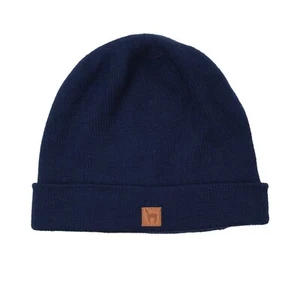 APU KUNTUR Beanie 100% Baby Alpaka Gr M Knit Haube Marineblau Navy Blue Alpaca - Imagen 1 de 6