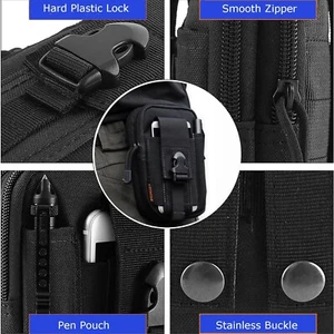 1 pieza Paquete de 1 pieza para acampar al aire libre cintura fanny bolso militar viaje senderismo bolsa de almacenamiento - Imagen 1 de 10