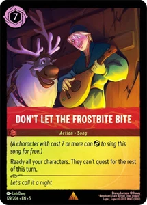 Lorcana COLD FOIL Don't Let the Frostbite Bite - Shimmering Skies # 129 - Imagen 1 de 1