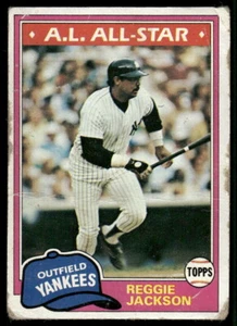 1981 Topps #400 Reggie Jackson New York Yankees Low Grade - Picture 1 of 2