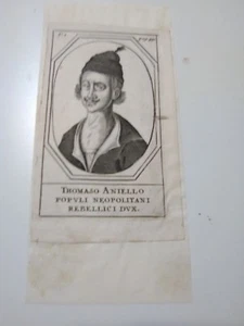 Thomaso Aniello POPVLI NEOPOLITANI REBELLICI DVX (Gravur) Popular Neopolitan - Bild 1 von 6
