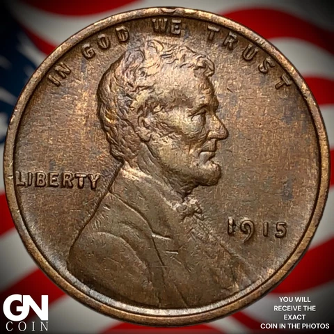 1915 P Lincoln Cent Wheat Penny  Q7422 Cover